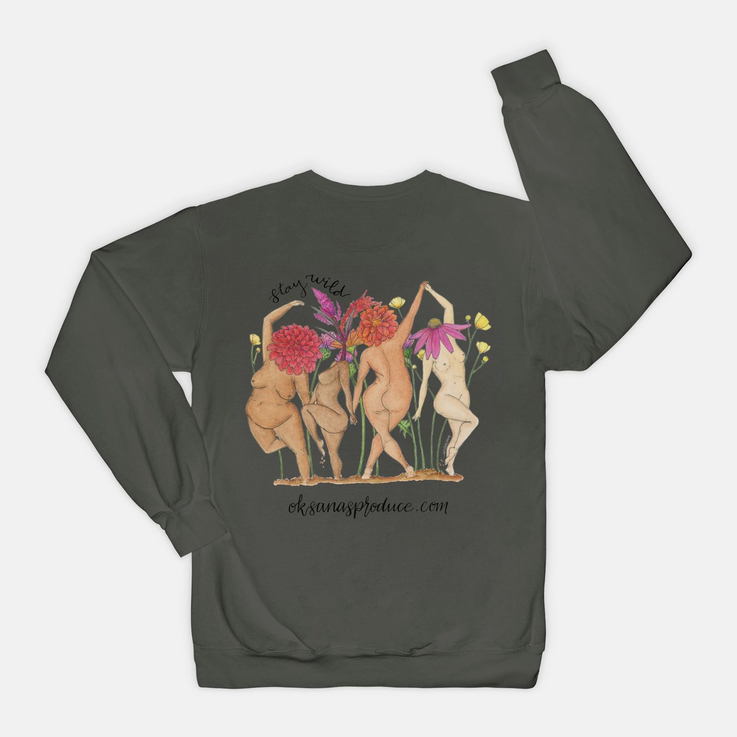 Stay Wild Comfort Color Crewneck Sweatshirt