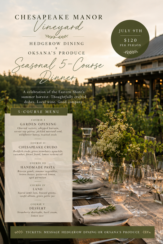 Farm to Table @ Chesapeake Manor Winery