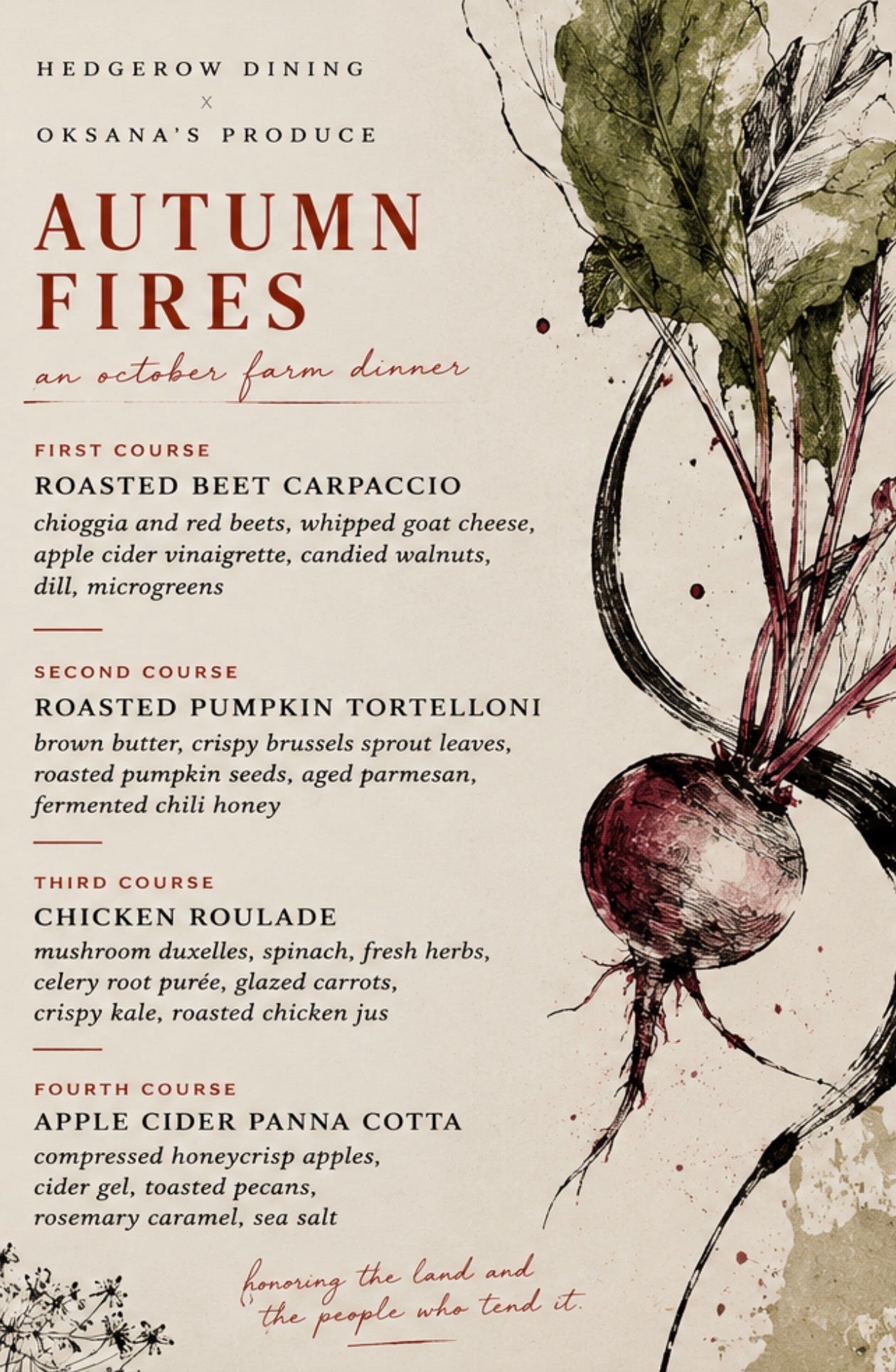 On Farm Dinner - October 8th