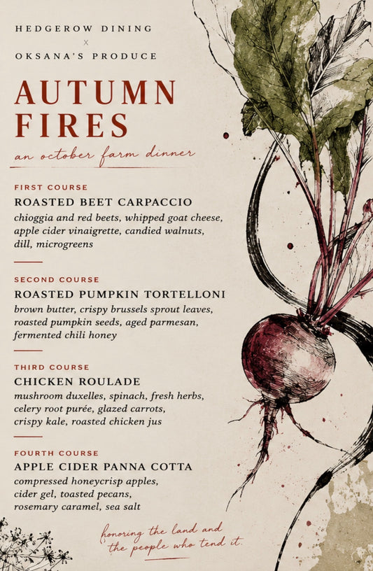 On Farm Dinner - October 8th