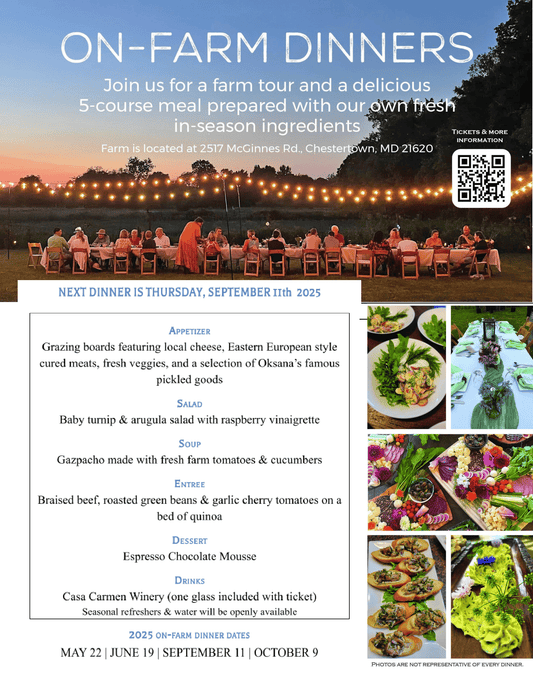 On Farm Dinner - September 11th